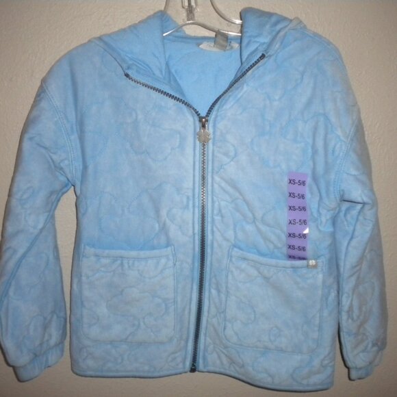 Lucky Brand Girls Size XS 5/6 Blue Bell Quilted  Zip Jacket NWT - Picture 2 of 6